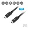 Siig CB-TC0F11-S1 USB cable 39.4" (1 m) USB 3.2 Gen 2 (3.1 Gen 2) USB C Black2