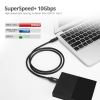 Siig CB-TC0F11-S1 USB cable 39.4" (1 m) USB 3.2 Gen 2 (3.1 Gen 2) USB C Black5