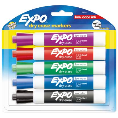 EXPO 1965014 marker 5 pc(s) Chisel tip Assorted colors1