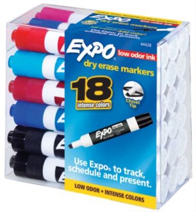 EXPO 44428 marker 18 pc(s) Chisel tip Assorted colors1