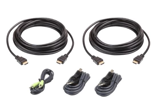 ATEN 2L-7D03UHX5 KVM cable Black 118.1" (3 m)1