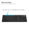 Siig JK-WR0T12-S1 keyboard Mouse included RF Wireless QWERTY Black2