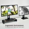 Siig CE-MT2Q12-S1 monitor mount / stand Black, Wood Desk5