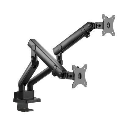 SPRING ASSISTED FULL-MOTION (TILT, SWIVEL, ROTATE, HEIGHT ADJUSTMENT) DUAL MONIT1