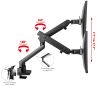 Siig CE-MT2U12-S1 monitor mount / stand 32" Black Desk4