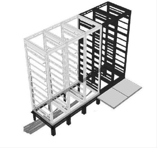 Accu-Tech Raised Floor Support Angles 1 Bay for MRK/VRK/VMRK 36"1