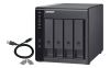 QNAP TR-004 storage drive enclosure HDD/SSD enclosure Black 2.5/3.5"8