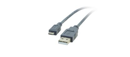 Kramer Electronics C-USB/MICROB-10 USB cable 118.1" (3 m) USB 2.0 USB A Micro-USB B Black1