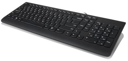 Lenovo 300 keyboard USB QWERTY English Black1