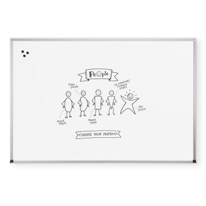 MAGNE-RITE WHITEBOARD 3X4FT HXW): MAGNETIC DRY ERASE MARKERBOARD MADE WITH POWDE1