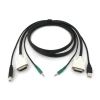 Black Box SKVMCBL-DVI-10 KVM cable Black, White 70.9" (1.8 m)2