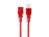 Monoprice 33564 power cable Red 35.4" (0.9 m) NEMA 5-15P C13 coupler1