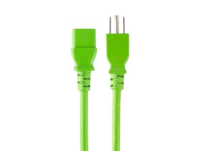 Monoprice 33556 power cable Green 12.2" (0.31 m) NEMA 5-15P IEC C131