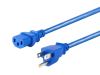 Monoprice 33557 power cable Blue 12.2" (0.31 m) NEMA 5-15P IEC C132