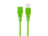 Monoprice 33606 power cable Green 122" (3.1 m) NEMA 5-15P IEC C131