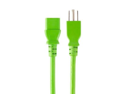 Monoprice 33606 power cable Green 122" (3.1 m) NEMA 5-15P IEC C131