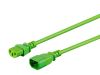 Monoprice 33609 power cable Green 23.6" (0.6 m) C14 coupler C13 coupler2