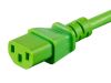 Monoprice 33609 power cable Green 23.6" (0.6 m) C14 coupler C13 coupler5