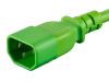 Monoprice 33609 power cable Green 23.6" (0.6 m) C14 coupler C13 coupler6