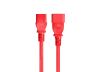 Monoprice 33618 power cable Red 70.9" (1.8 m) C14 coupler C13 coupler1
