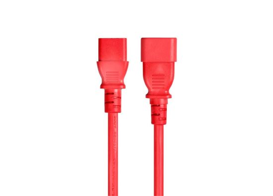 Monoprice 33618 power cable Red 70.9" (1.8 m) C14 coupler C13 coupler1