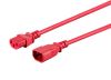 Monoprice 33618 power cable Red 70.9" (1.8 m) C14 coupler C13 coupler2