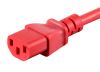 Monoprice 33618 power cable Red 70.9" (1.8 m) C14 coupler C13 coupler5