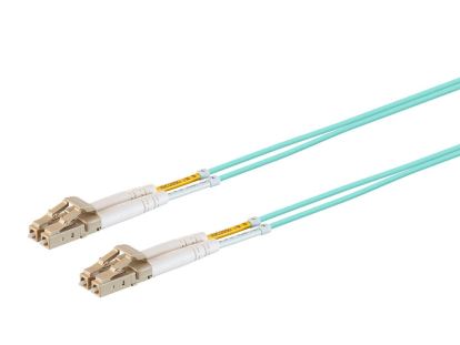 Monoprice 38279 fiber optic cable 1181.1" (30 m) LC OFNR OM3 Turquoise1