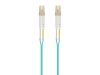 Monoprice 38279 fiber optic cable 1181.1" (30 m) LC OFNR OM3 Turquoise3