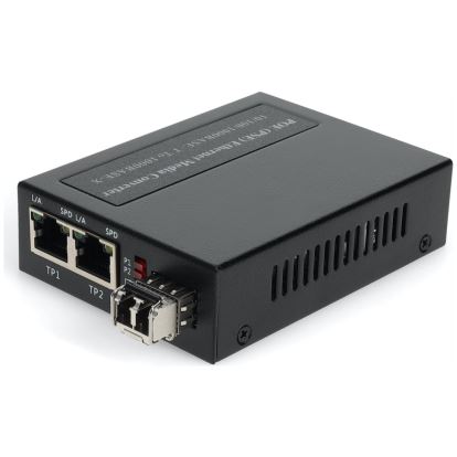 AddOn Networks ADD-GMC-SX-2RJLC-POE+ network media converter 1000 Mbit/s 850 nm Black1