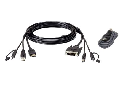 ATEN 2L-7D02DHX2 KVM cable Black 70.9" (1.8 m)1