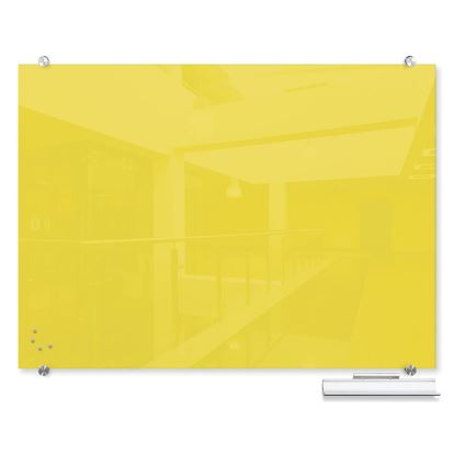 MooreCo 83845-YELLOW magnetic board Glass 47.2 x 70.9" (1198.9 x 1800.9 mm)1