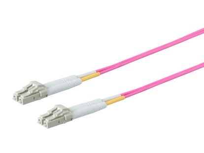 Monoprice 31221 fiber optic cable 196.9" (5 m) LC OM4 Purple1