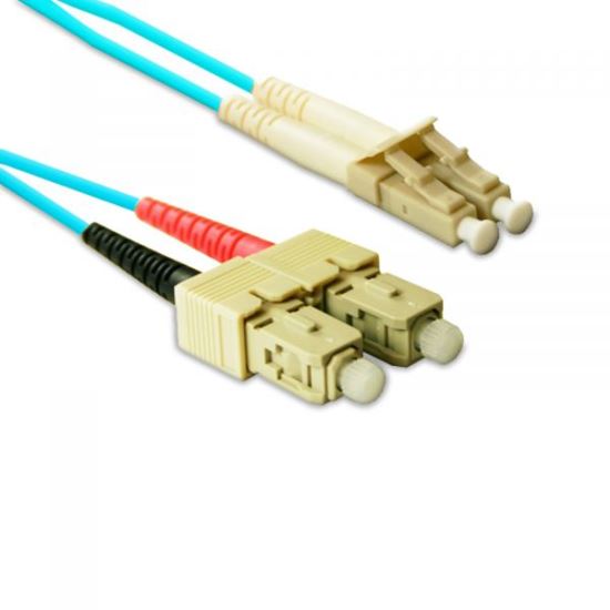 eNet Components SCLC-OM4-1.5M-ENC fiber optic cable 59.1" (1.5 m) SC LC Aqua color1