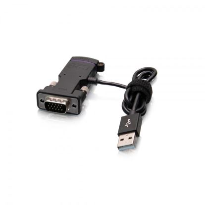 C2G 29869 video cable adapter USB Type-A + VGA (D-Sub) HDMI Black1