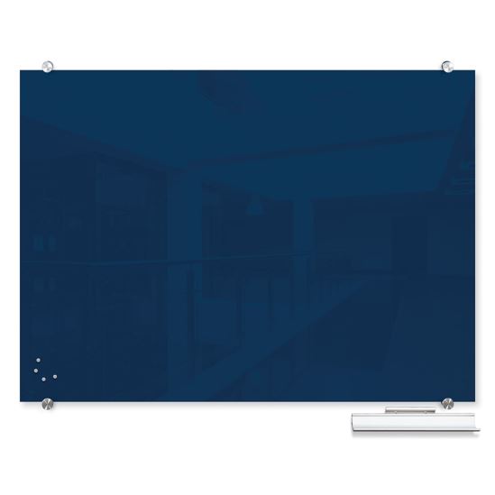 MooreCo 83844-NAVY magnetic board Glass 35.4 x 47.2" (899.2 x 1198.9 mm)1