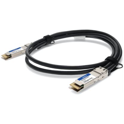 AddOn Networks QSFPDD400GPDAC3M InfiniBand cable 118.1" (3 m) QSFP-DD Black1