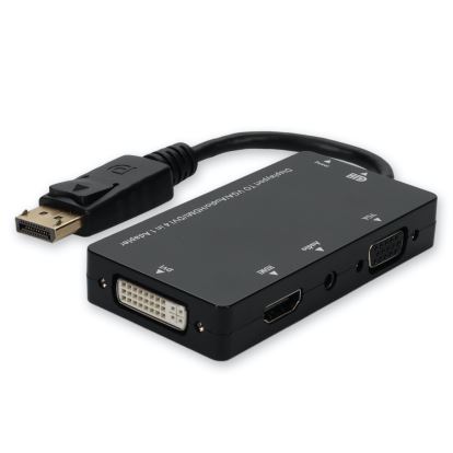 AddOn Networks DP2VGAA-AA video cable adapter 7.87" (0.2 m) DisplayPort VGA + HDMI + DVI Black1