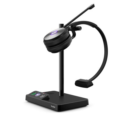 Yealink WH62 Mono UC Personal audio conferencing system Wireless Head-band Office/Call center Micro-USB Charging stand Black1