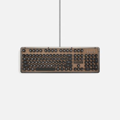 Azio RETRO CLASSIC keyboard USB QWERTY US English Black, Wood1