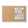 MooreCo 302AD bulletin board Fixed bulletin board Natural, Silver Cork1