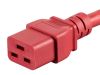 Monoprice 33639 power cable Red 118.1" (3 m) IEC C20 IEC C195