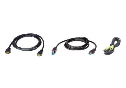 ATEN 2L-7D02UHX3 KVM cable Black 70.9" (1.8 m)1