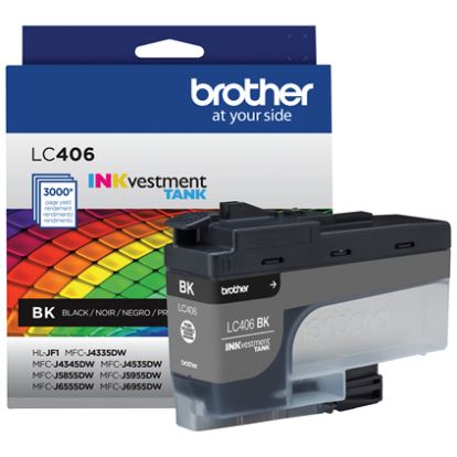 LC406BKS INKvestment Ink, 3,000 Page-Yield, Black1