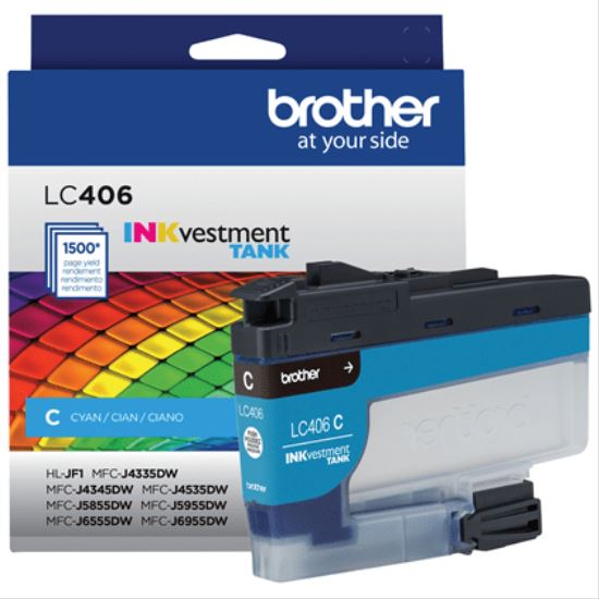 Brother LC406CS ink cartridge 1 pc(s) Original Standard Yield Cyan1