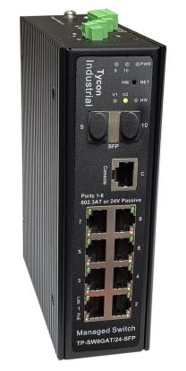 Tycon Systems TP-SW8GAT/24-SFP network switch Managed L2+ Gigabit Ethernet (10/100/1000) Power over Ethernet (PoE) Black1