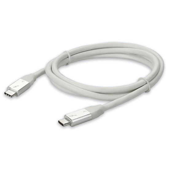 AddOn Networks USBCTBOLT1MW USB cable 39.4" (1 m) USB 3.2 Gen 2 (3.1 Gen 2) USB C White1