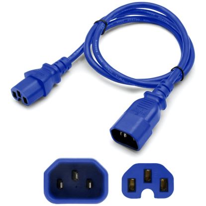 AddOn Networks ADD-C142C1514AWG6FT-BE power cable Blue 70.9" (1.8 m) CEE7/14 C15 coupler1