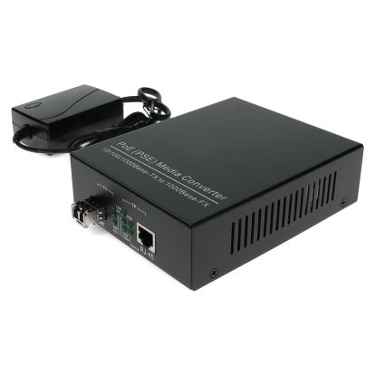 AddOn Networks ADD-GMC-SX-LC-POE-EU network media converter 1000 Mbit/s 850 nm Multi-mode Black1