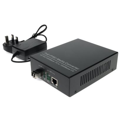 AddOn Networks ADD-GMC-SX-LC-POE-UK network media converter 1000 Mbit/s 850 nm Multi-mode Black1